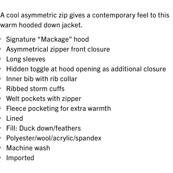 Mackage Girl's Loulou Long Classic Down Jacket. Size 14.  Kids NEW - Picture 10 of 10